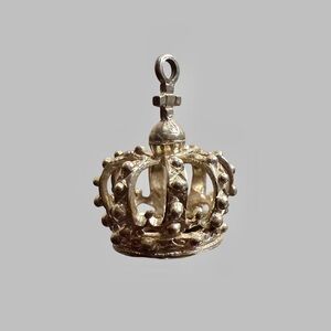 Solid 925 Sterling Silver Queen or King’s Crown Pendant